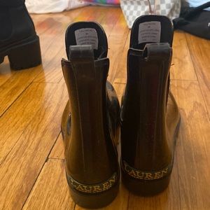 Used Shiney Ralph lauren boots